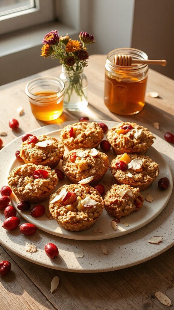 nutritious coconut almond oat cups