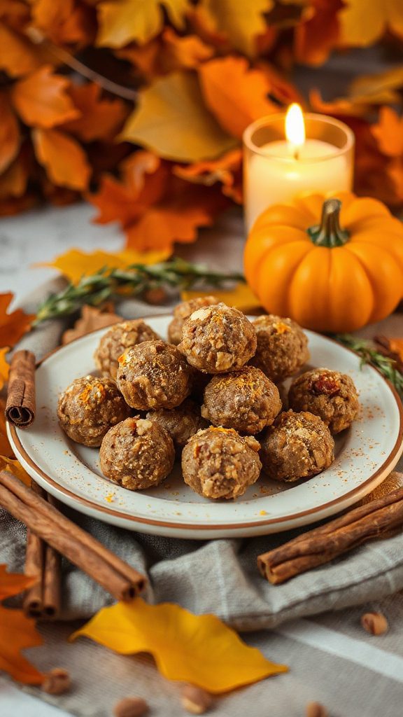 nutritious fall energy bites