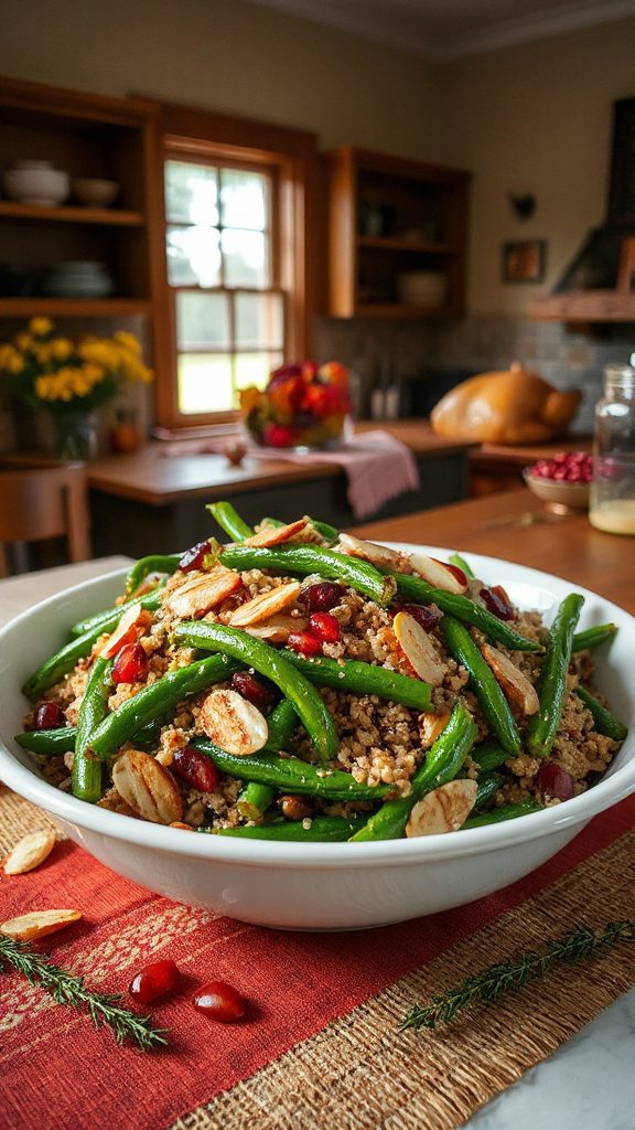 nutritious green bean quinoa dish