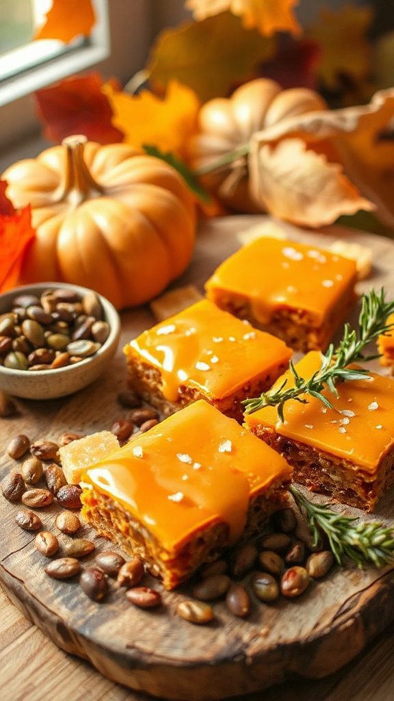 nutritious lentil pumpkin bars