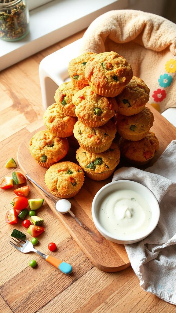 nutritious mini veggie muffins