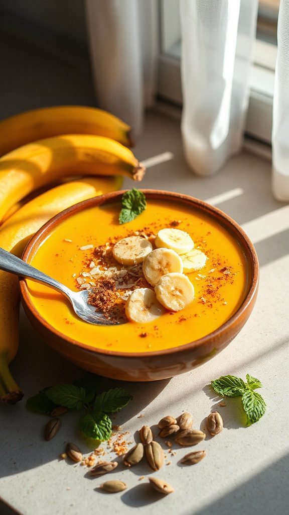 nutritious pumpkin banana smoothie