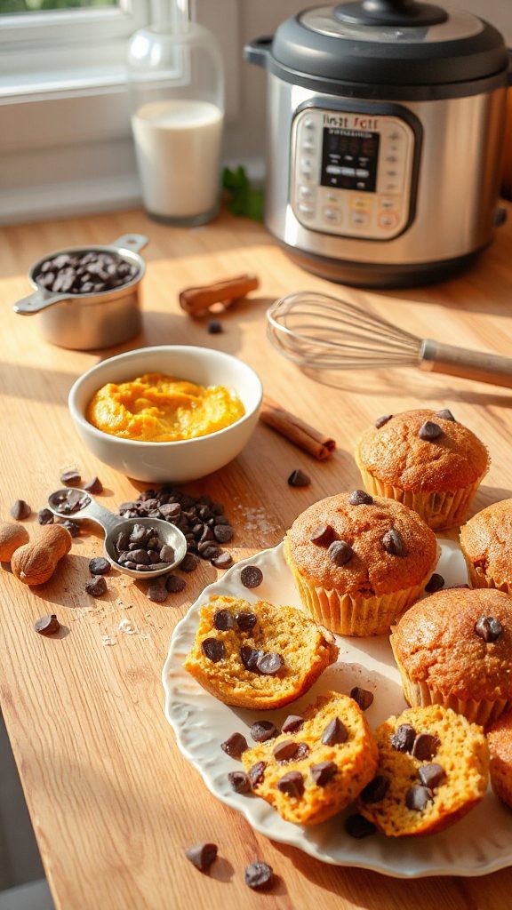 nutritious pumpkin lentil muffins
