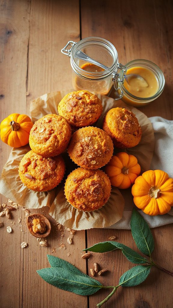 nutritious pumpkin oat muffins