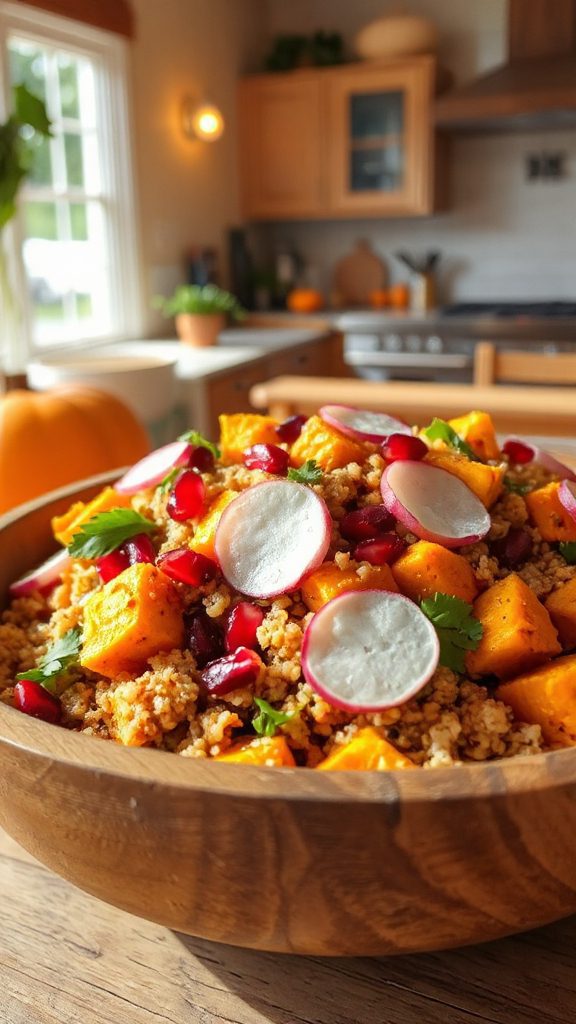 nutritious pumpkin quinoa salad