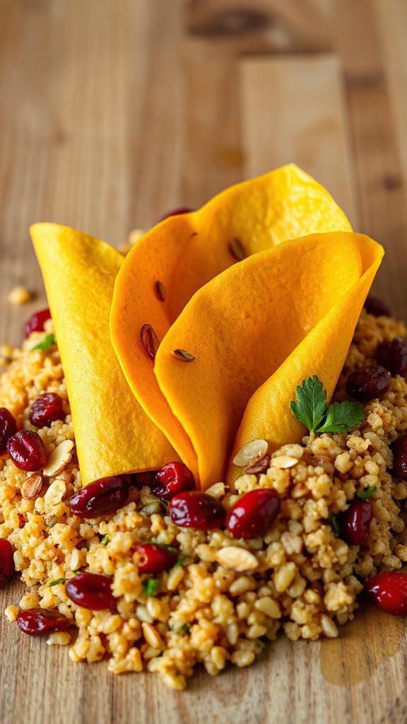 nutritious pumpkin turmeric wraps