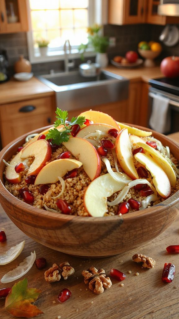 nutritious quinoa apple salad