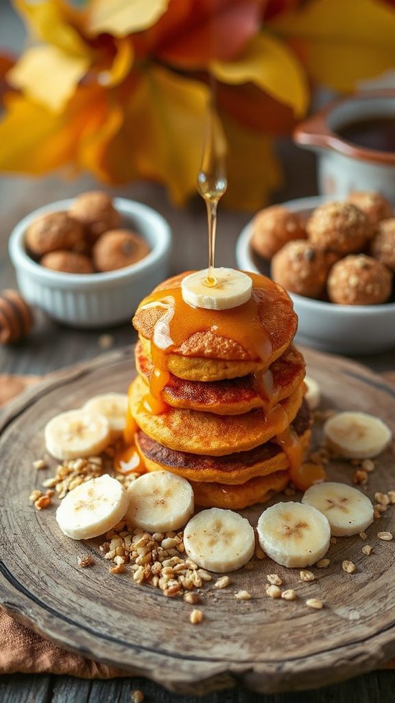nutritious quinoa pumpkin pancakes
