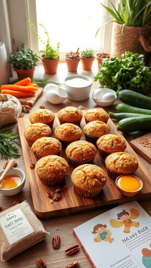 nutritious vegetable filled muffins
