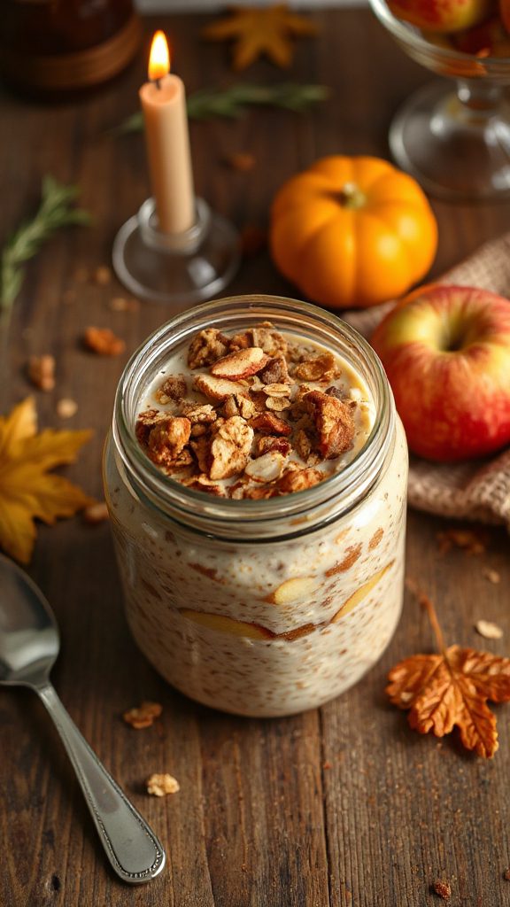 nutty apple chai oats