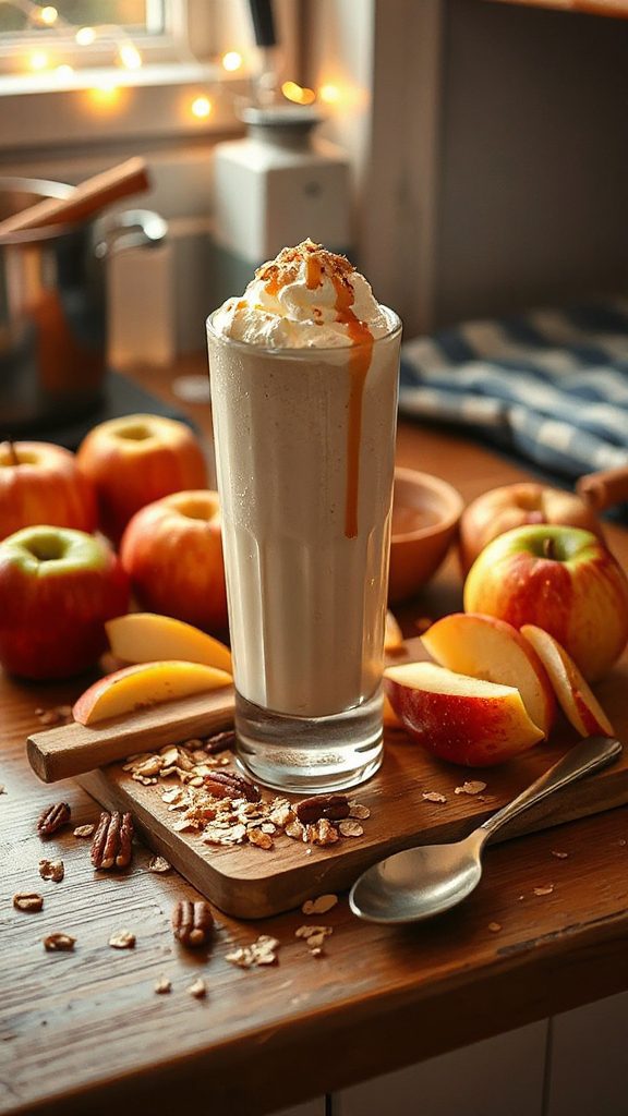 nutty apple cider shake