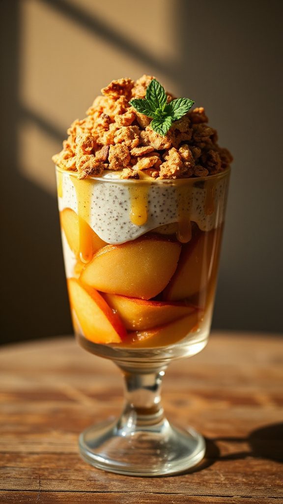 nutty baked apple parfait