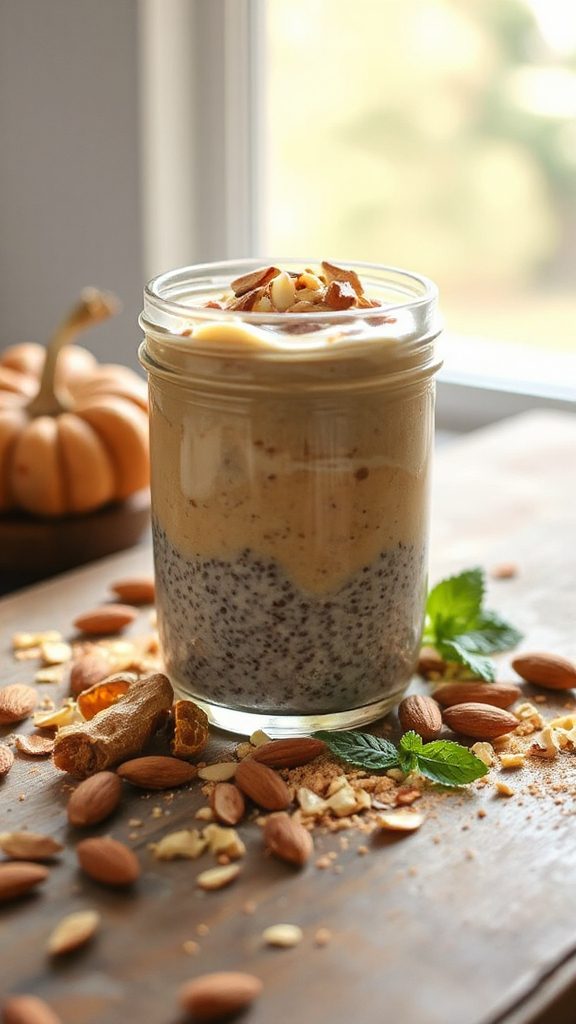 nutty chia pudding dessert