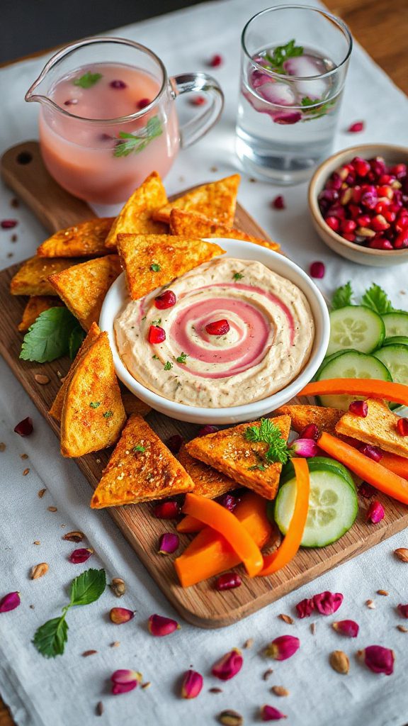nutty pumpkin rose hummus