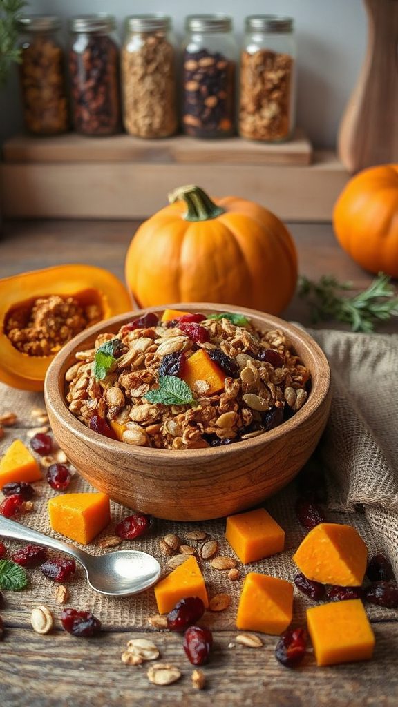 nutty pumpkin seed granola