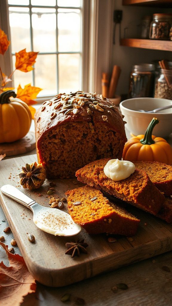 nutty pumpkin spice bread