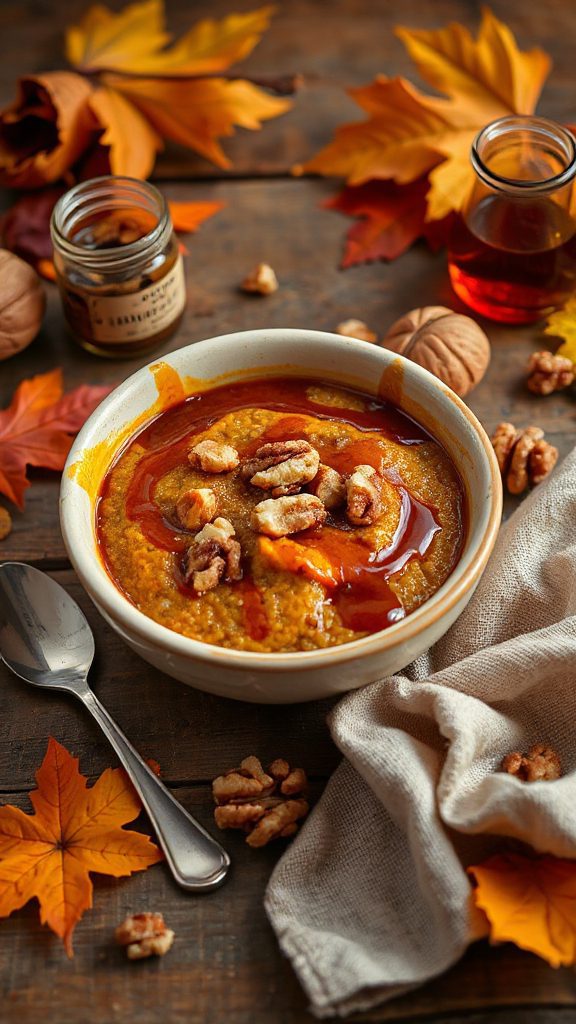 nutty quinoa maple pudding