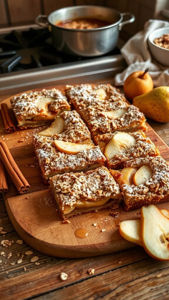 oatmeal cinnamon crumble bars