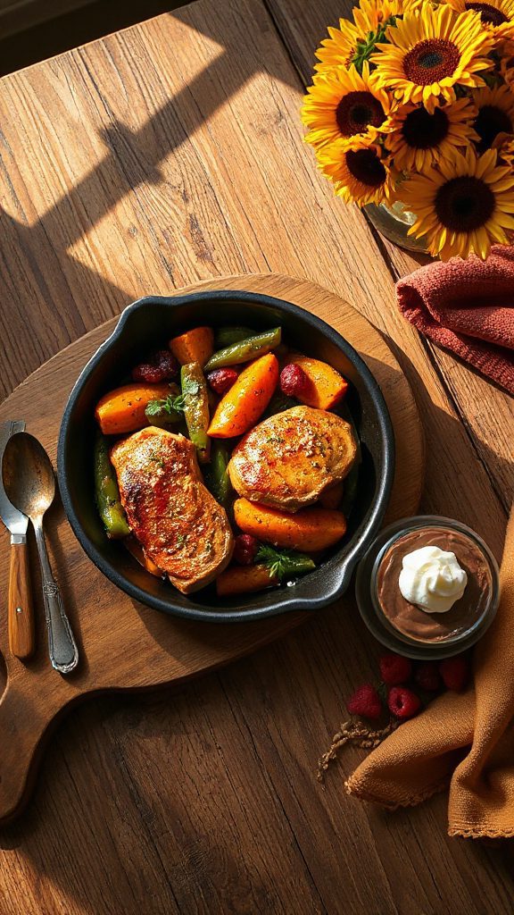 one pan chicken sweet potatoes