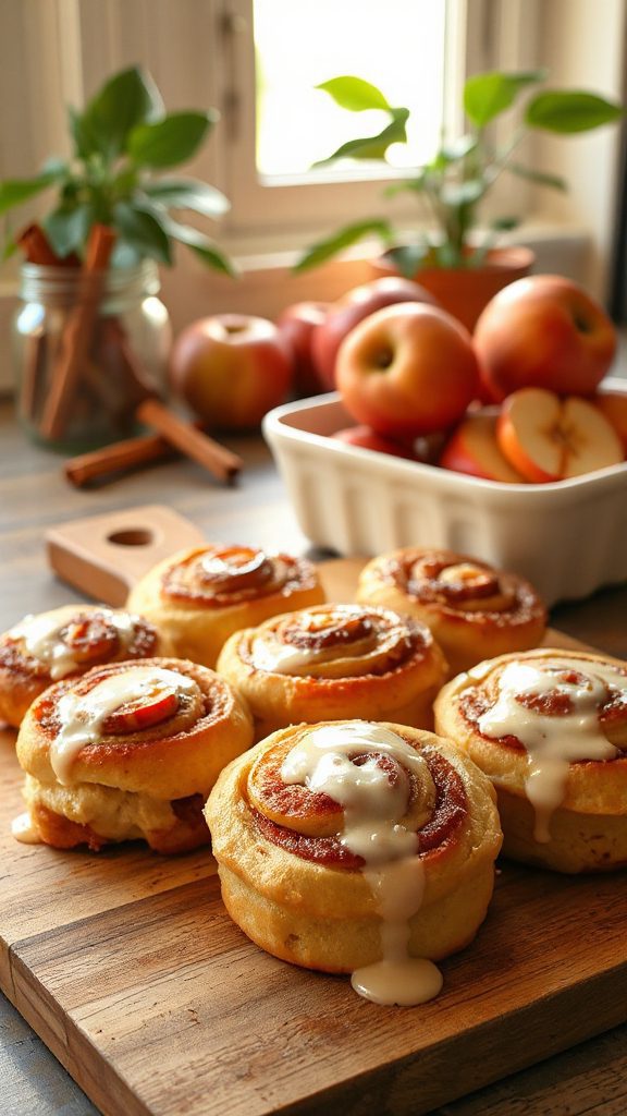 overnight apple cinnamon rolls