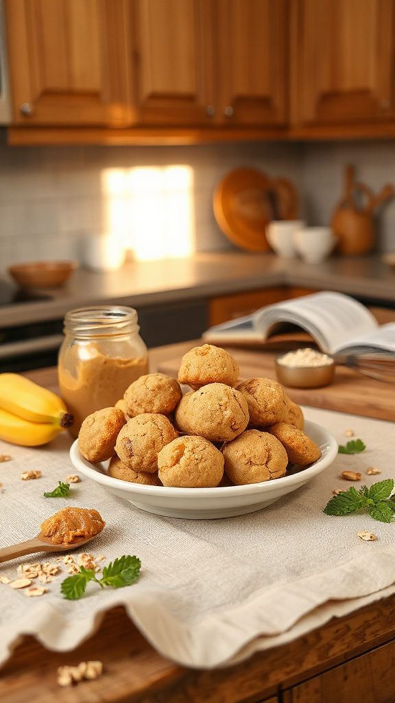 peanut butter banana bites