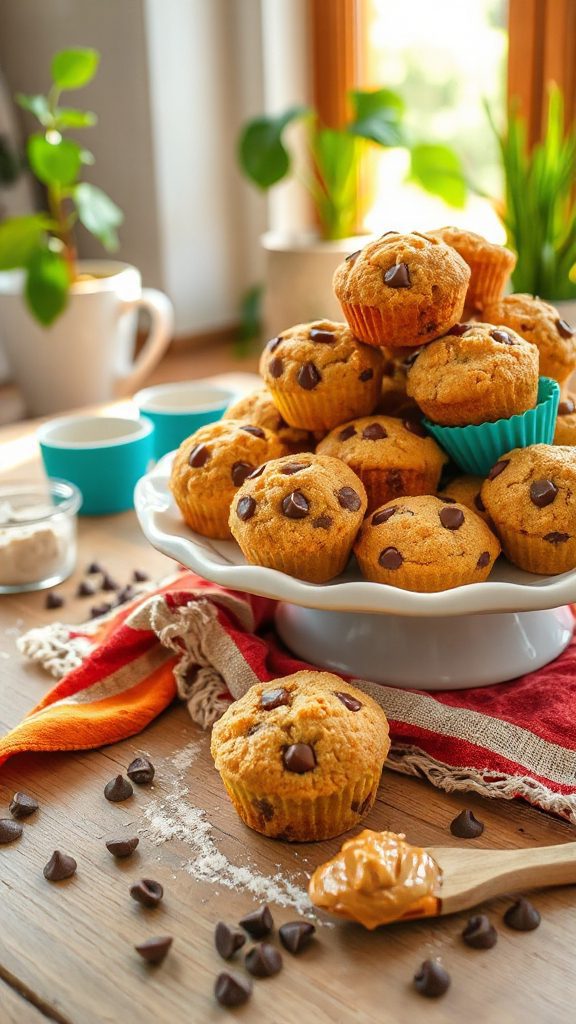 peanut butter chocolate muffins