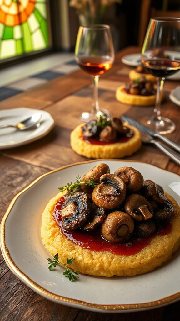 polenta with mushroom ragout