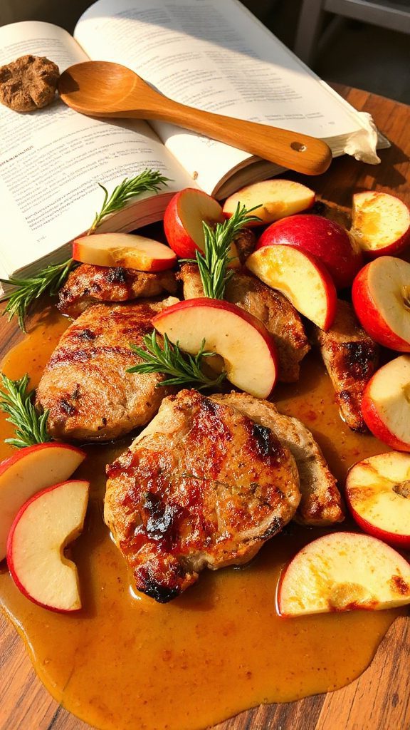 pork medallions with apples