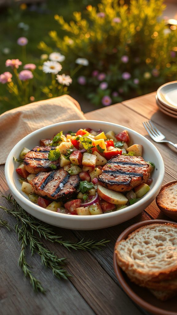 pork medallions with salsa