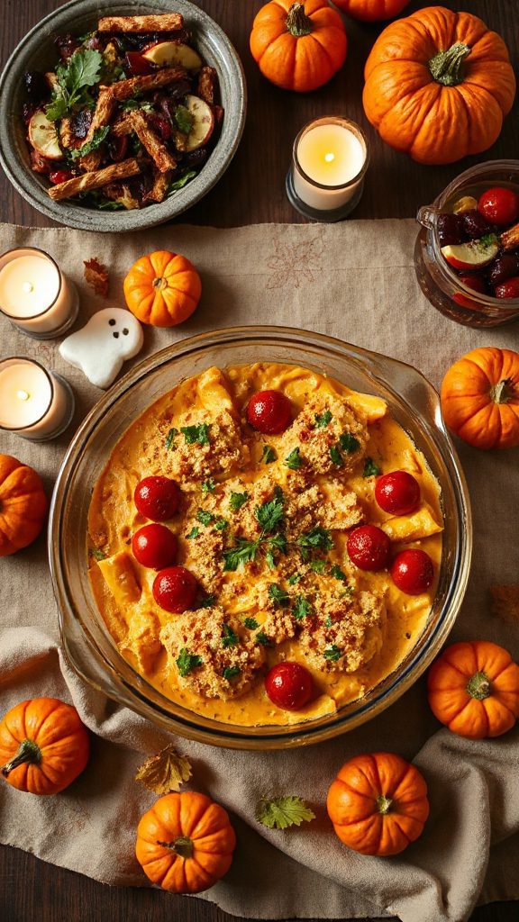 pumpkin alfredo casserole recipe
