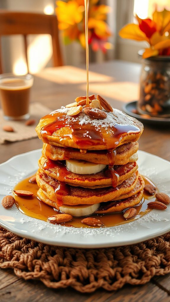 pumpkin almond pancakes recipe