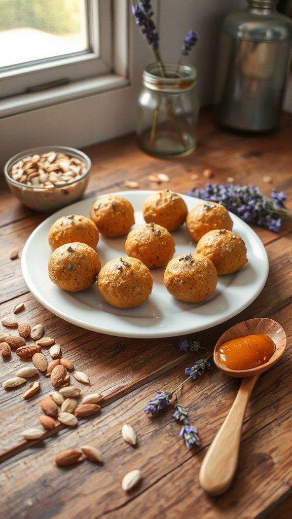 pumpkin almond protein balls