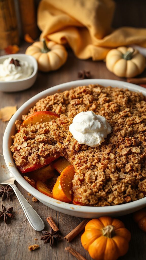 pumpkin apple crisp delight