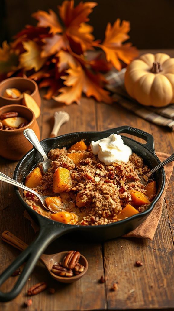 pumpkin apple oat dessert