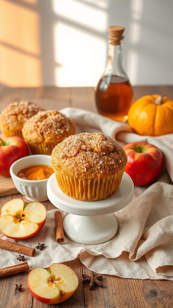 pumpkin apple spice muffins