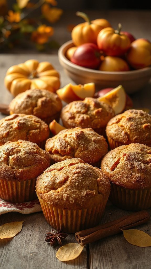 pumpkin apple spice muffins