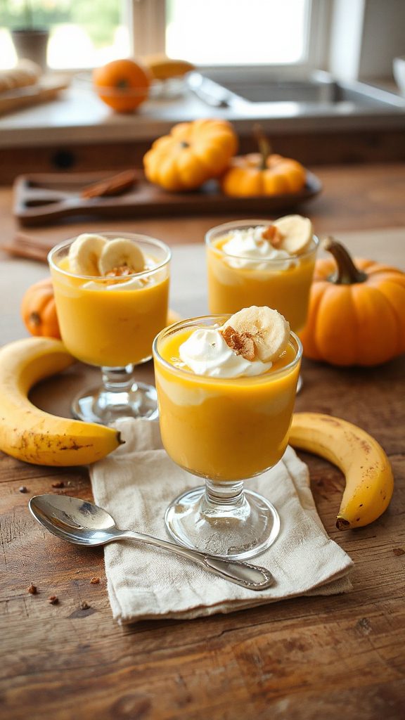 pumpkin banana pudding dessert