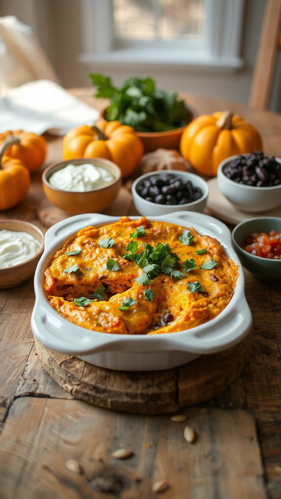 pumpkin black bean enchiladas recipe