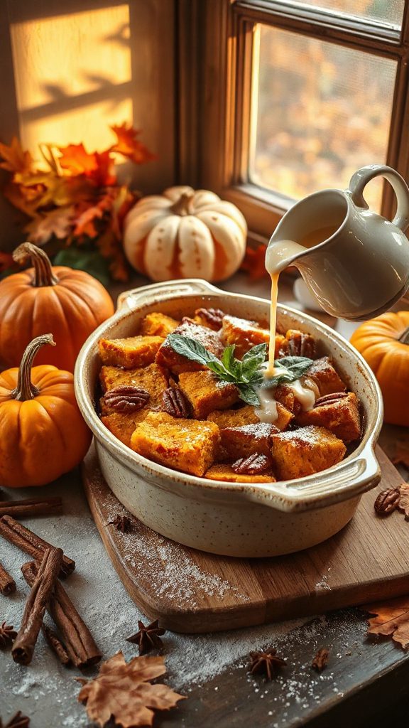 pumpkin bread pudding delight