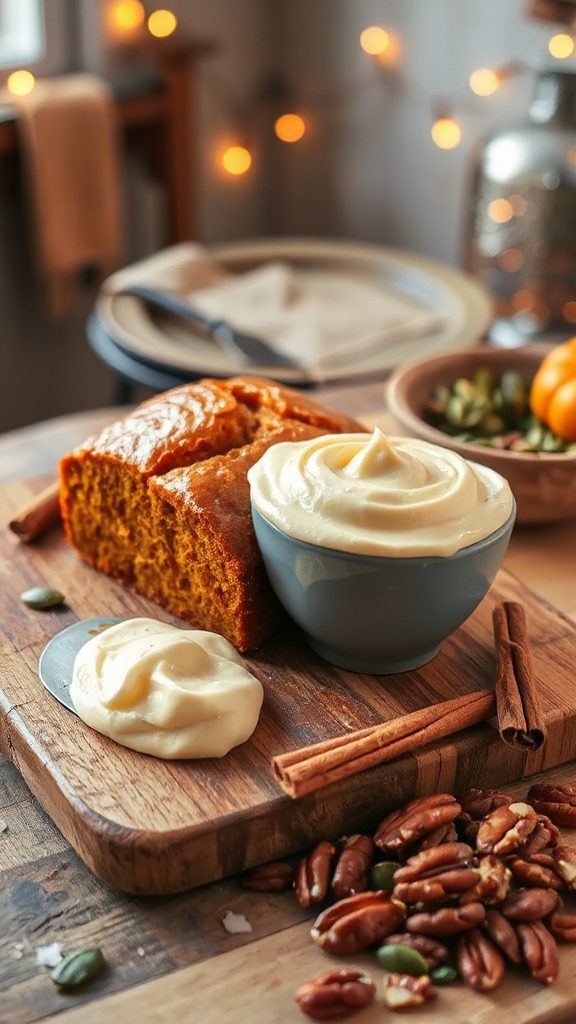 pumpkin bread topping glaze