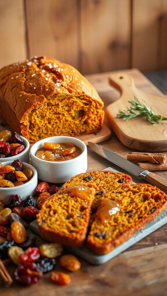 pumpkin bread with mix ins