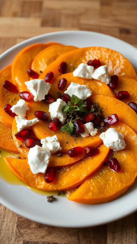 pumpkin carpaccio with feta