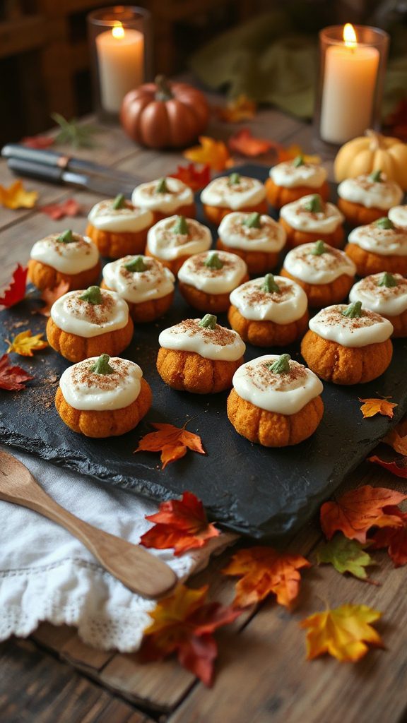 pumpkin carrot cake bites