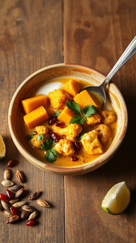 pumpkin cauliflower curry recipe