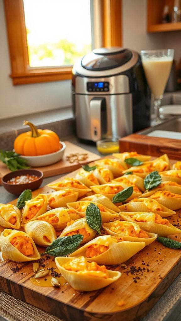 pumpkin cheese stuffed shells