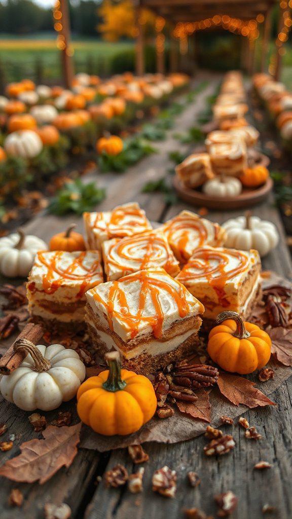 pumpkin cheesecake dessert bars