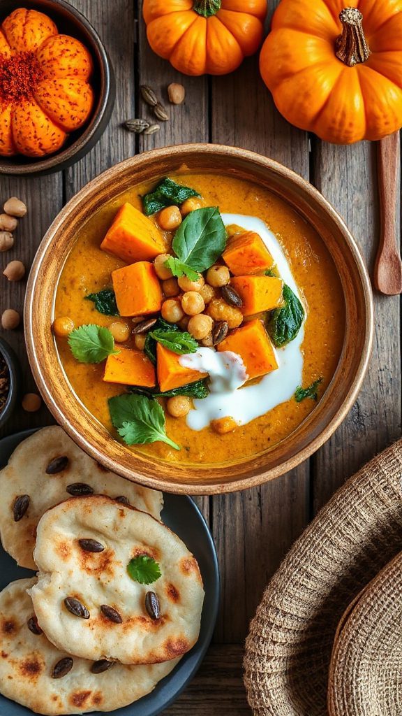 pumpkin chickpea curry recipe