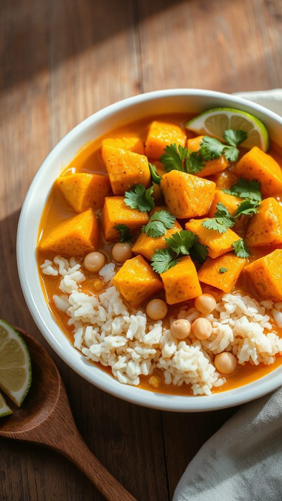 pumpkin chickpea curry recipe