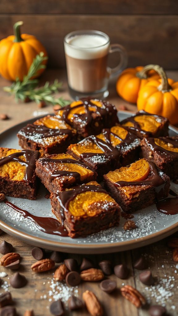 pumpkin chocolate brownie delight