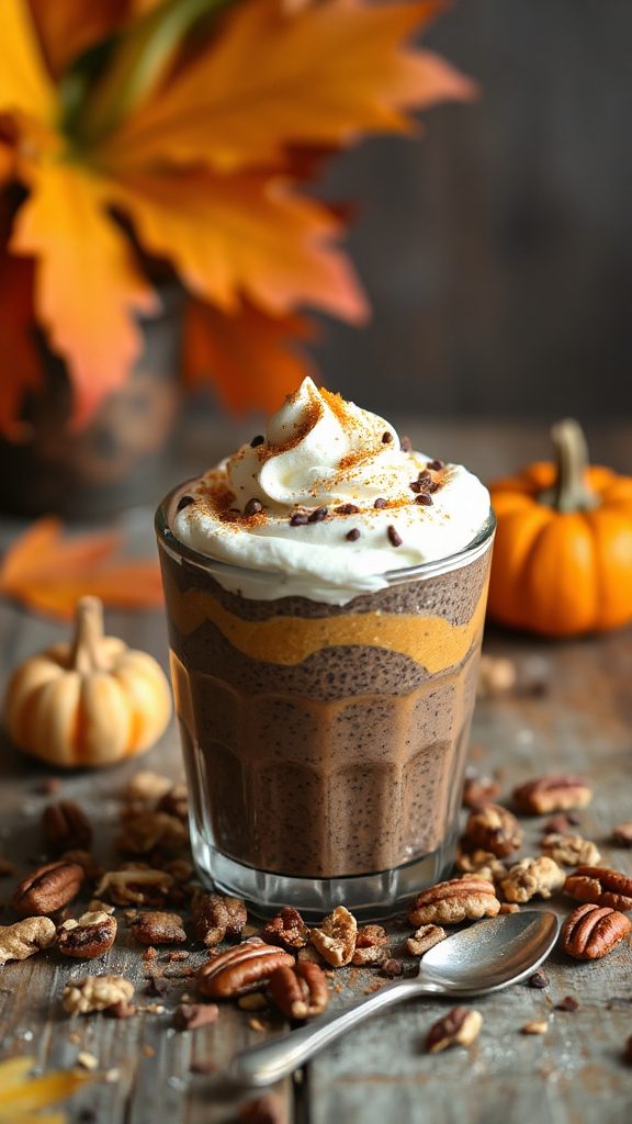 pumpkin chocolate chia pudding